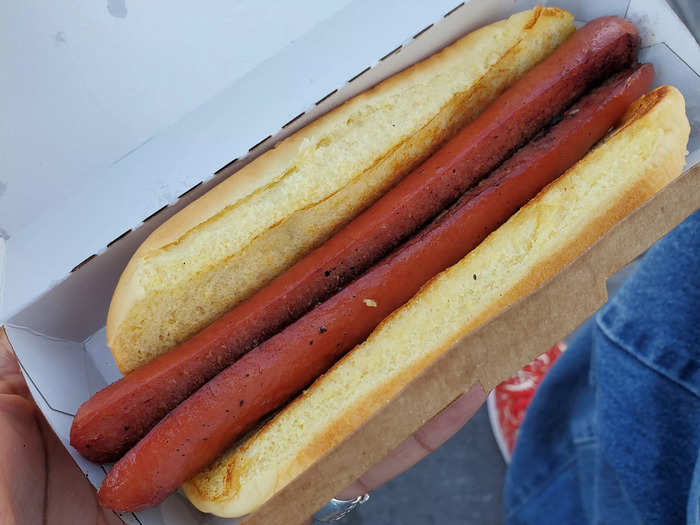 Hot dog — $3.99