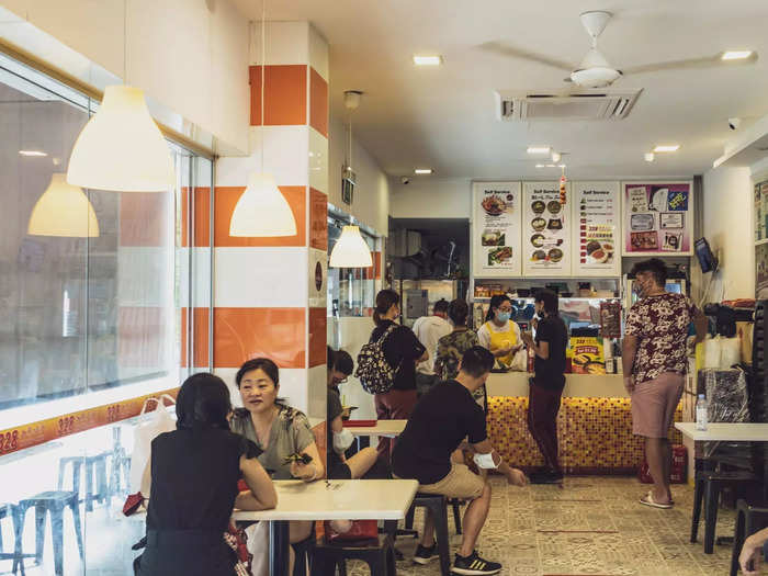 When I visited the restaurant for lunch, a dozen people were waiting to order a fresh bowl of laksa.