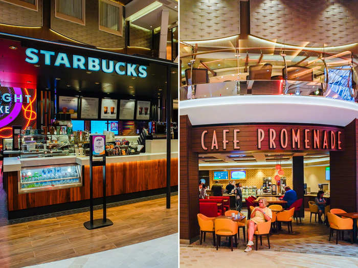 The neighborhood has two coffee shops — Starbucks and Cafe Promenade.