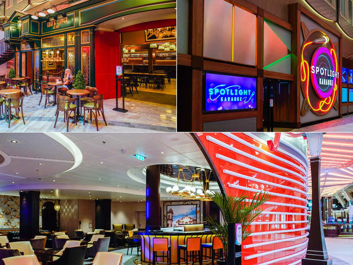 There are two more bars in Royal Promenade, Cask and Clipper and Boleros, as well as a karaoke venue.