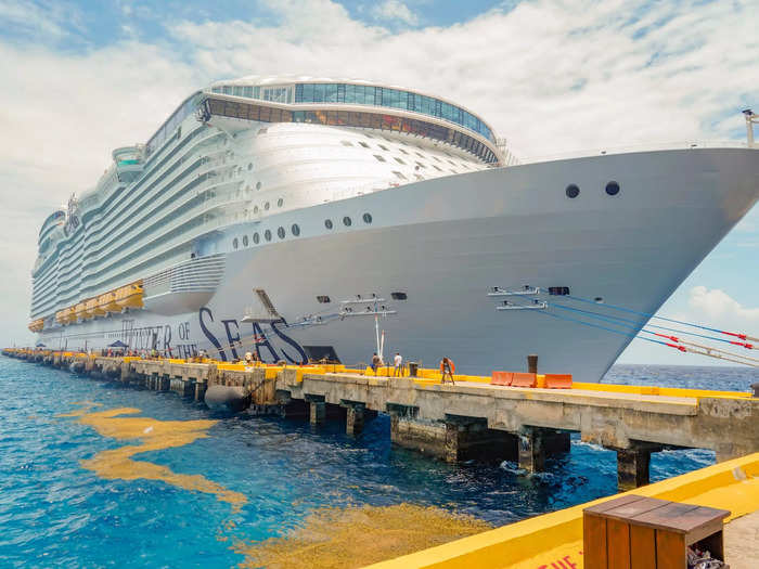 Sailing since March 2022, Royal Caribbean reports that Wonder of the Seas is nearly 2,000 feet long and 210 feet wide with 18 decks. It can hold about 7,000 guests.