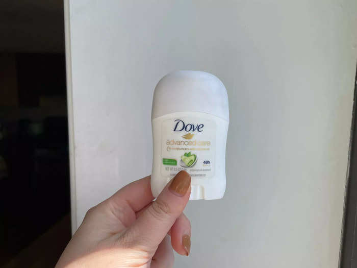 Mini deodorant can be a life-saver.