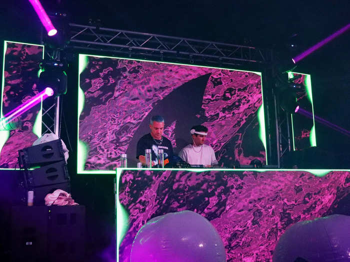 Diplo appeared around 2 a.m. for a headlining set.