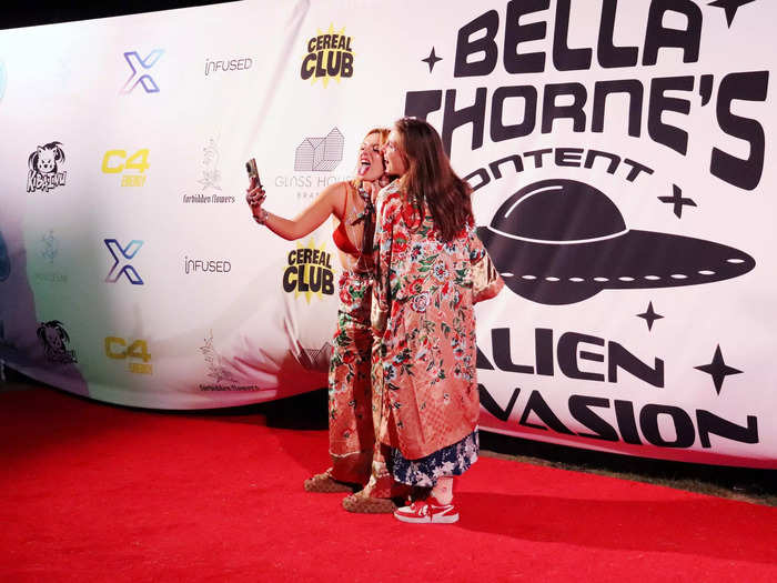 Late Friday night, the day Coachella kicked off in Indio, California, celebrity guests began flooding the red carpet at Bella Thorne