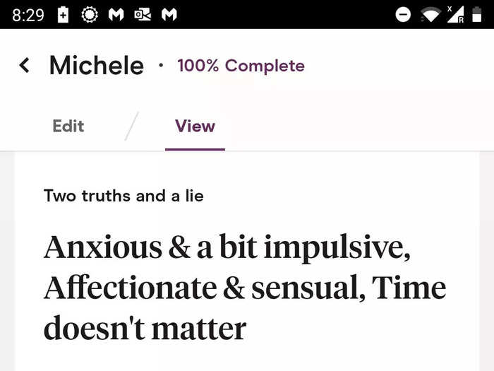 At the same time, Sassoon said Michele could take a less rigid approach to her profile.