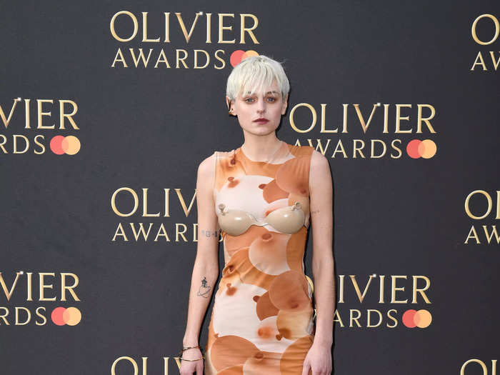 Emma Corrin wore one of her most daring looks ever to the 2022 Olivier Awards on April 10.