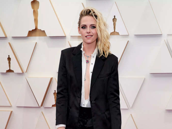 Kristen Stewart potentially became the first person to wear shorts on the Oscars red carpet.