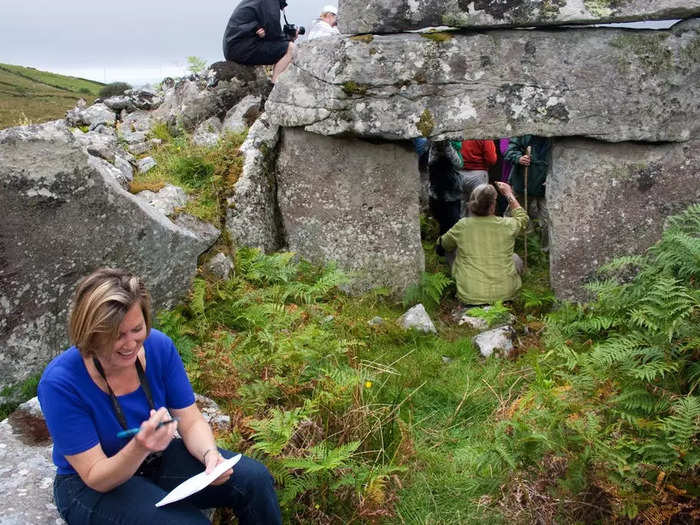 I travel to remote, pretty Glencolmcille when I want to learn about history and language.