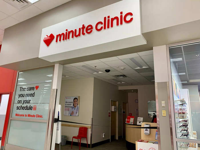 There was also a CVS MinuteClinic, where customers can see doctors for non-emergency medical needs without an appointment. It appeared to be closed during my visit.