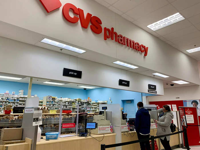 It seemed to function the same way as a standalone CVS, with a counter for picking up prescriptions.