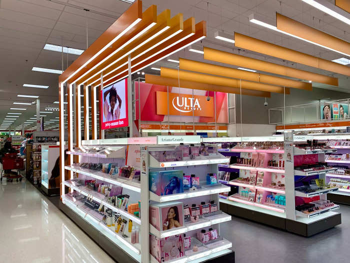 There were a number of smaller store setups within Target that made the retailer almost feel like a mall.