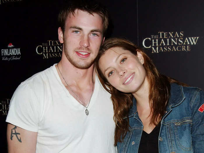 Chris Evans and Jessica Biel dated in the early 2000s.