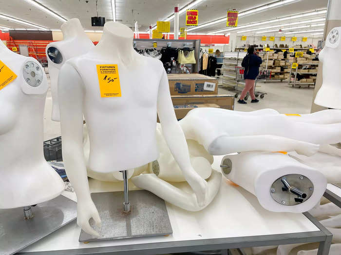 It seemed like every shopper was ignoring the collection of naked mannequin torsos being offered at $50 a piece.