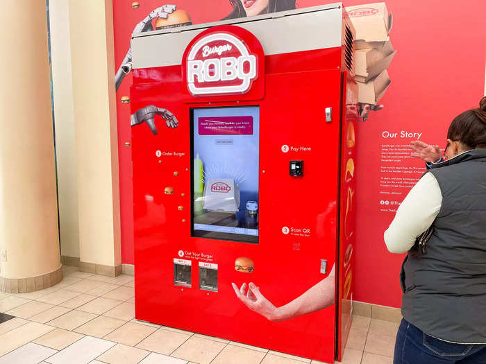 The machine, certified by the National Sanitary Foundation, then cleans its own griddle with hot high pressured water to guarantee a clean and fresh burger for every order.