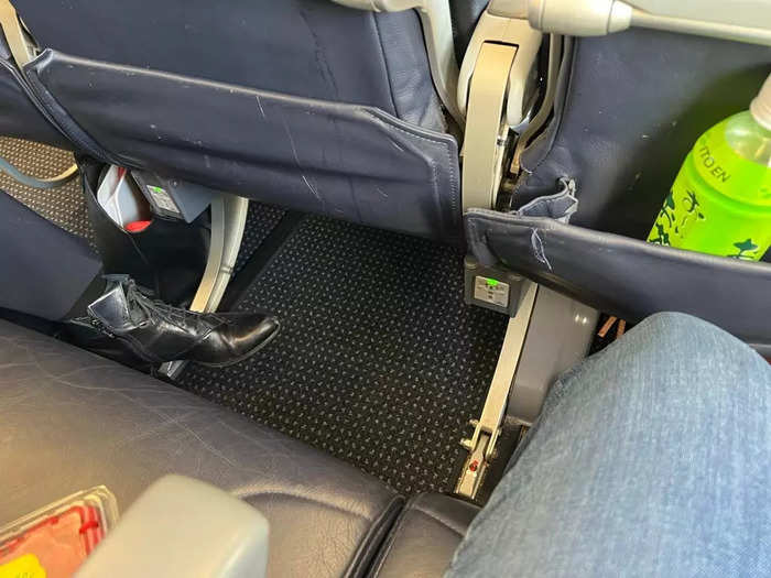 I was assigned seat 18F, which was a window, and luckily there was no one next to me so I was able to spread out a bit.