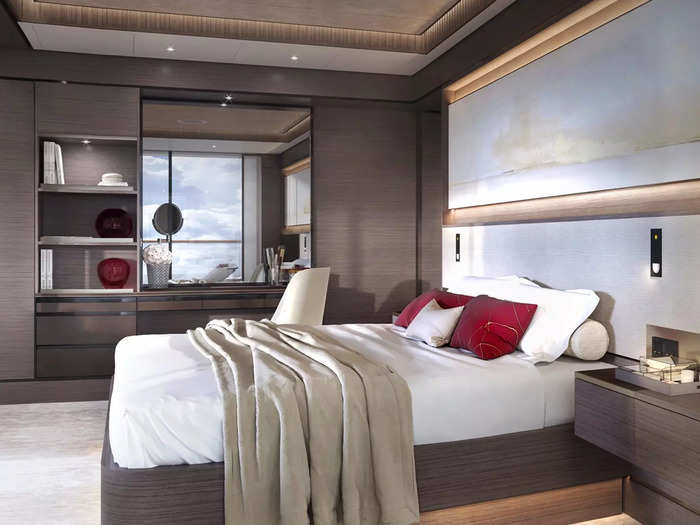 The ship can accommodate almost 300 passengers within its 149 luxury hotel suites at sea.