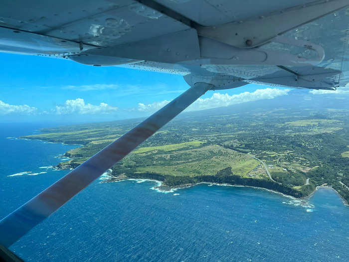 A majority of the flight was essentially a tour of Maui