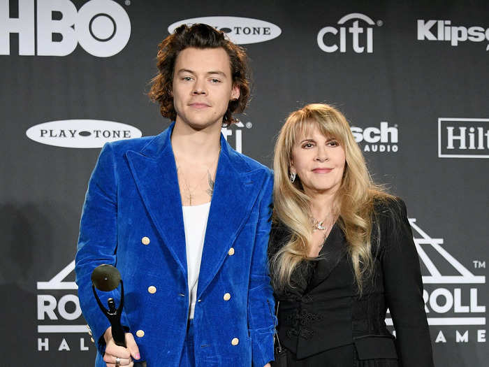 With a 45-year age difference, Stevie Nicks, 73, has called Harry Styles, 28, "the son I never had."