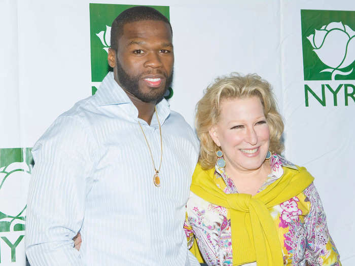 Bette Midler, 76, and 50 Cent, 46, have called themselves the "little Jewish lady and the great big rapper."