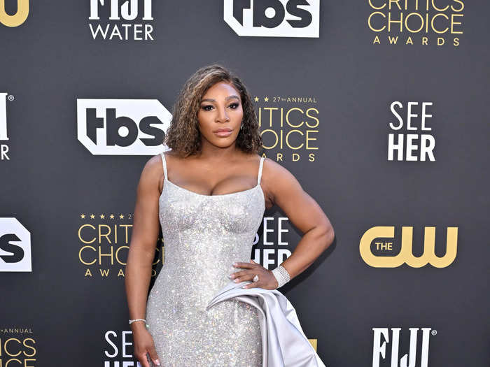 Serena Williams inspired in a metallic look that would look amazing on any bold bride.