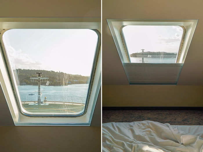 An electronic shade over the window could be brought down during the day for some grand views.