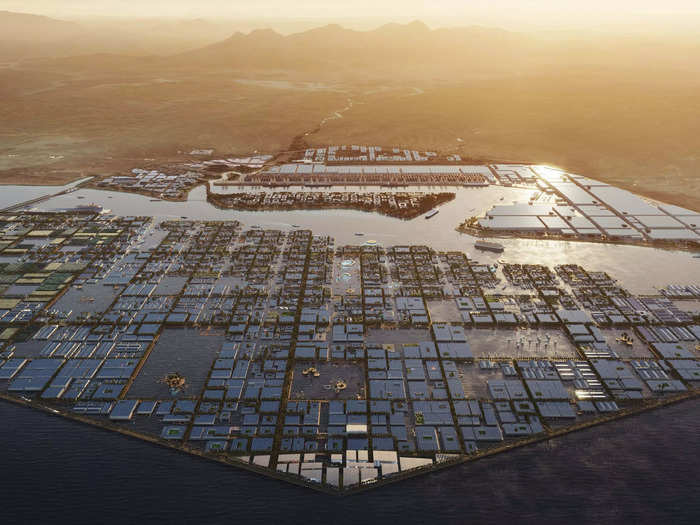 In November, Saudi Arabia announced plans to build an eight-sided city that would float on the Red Sea. It said the city, Oxagon, would be "home to the world