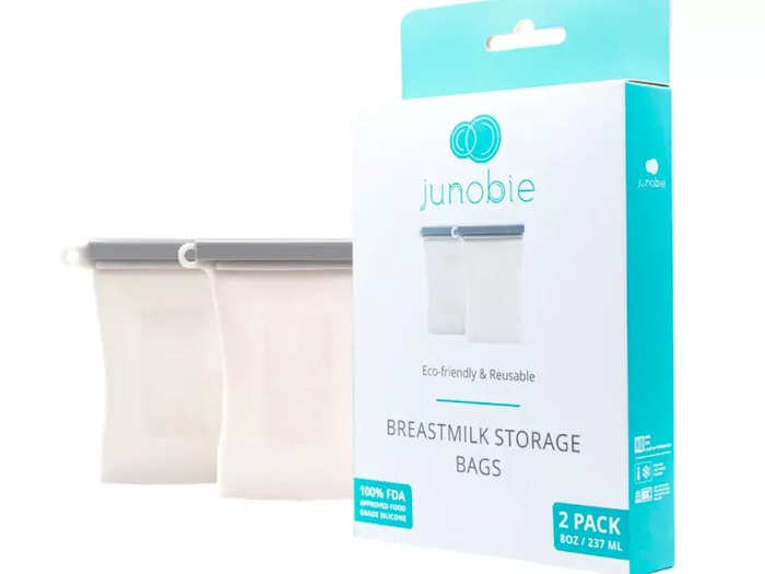 A silicone reusable alternative for storing breast milk