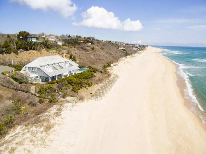 "There is a private driveway leading one down to the home, which is situated on a dune facing the ocean," Davis said.