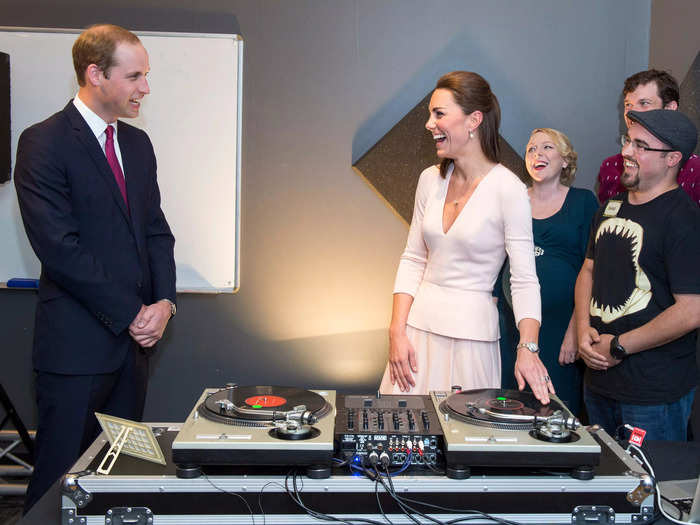 She tried her hand at being a DJ while visiting Adelaide, Australia, in 2014.