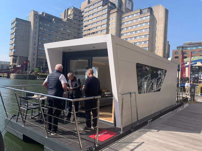 The M250 I boarded is the first of the smaller units to be showcased, but Bates Wharf have also sold a number of houseboats which are around three times larger and have the proportions of a modern home, complete with open plan lounge and integrated kitchen, according to Wood.