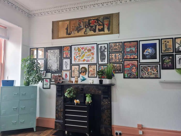 Richardson has his own tattoo room, which he said clients describe as looking like a living room.