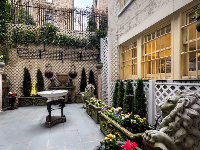 The courtyard looks like a quiet oasis from the hustle and bustle of New York City.