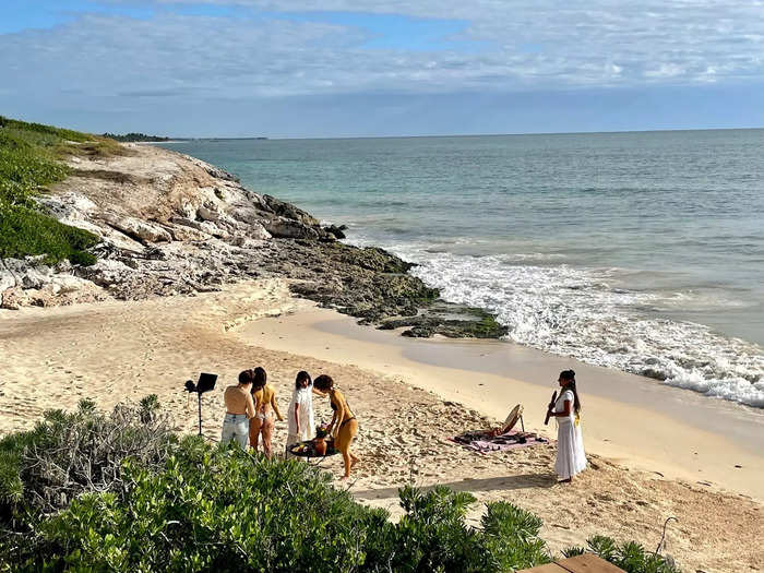 As we ate our breakfast, Ria and I caught a glimpse of a private wellness ceremony.