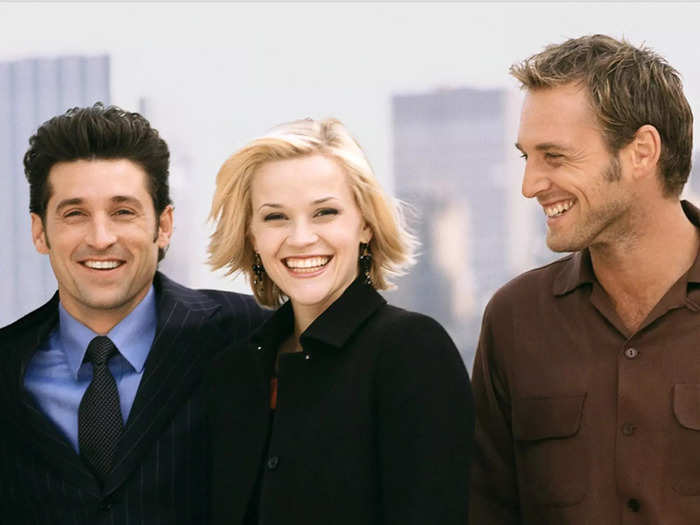 In "Sweet Home Alabama," Reese Witherspoon must break up with her small-town husband to marry a city bachelor played by Patrick Dempsey.