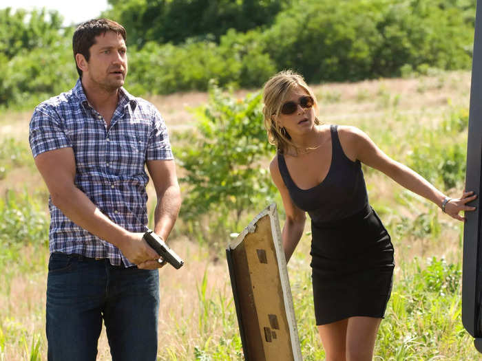 "The Bounty Hunter" stars Gerard Butler and Jennifer Aniston as exes.