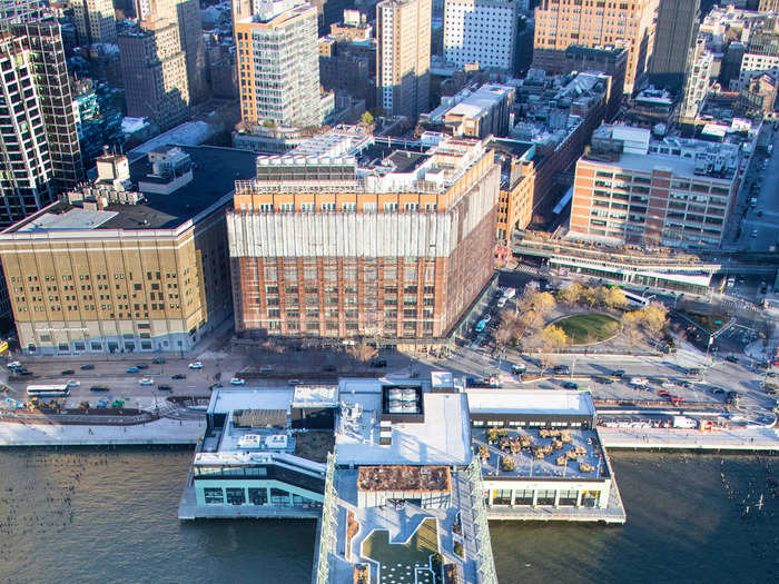 The tech giant is the first to rent on the pier, which has recently been restored.