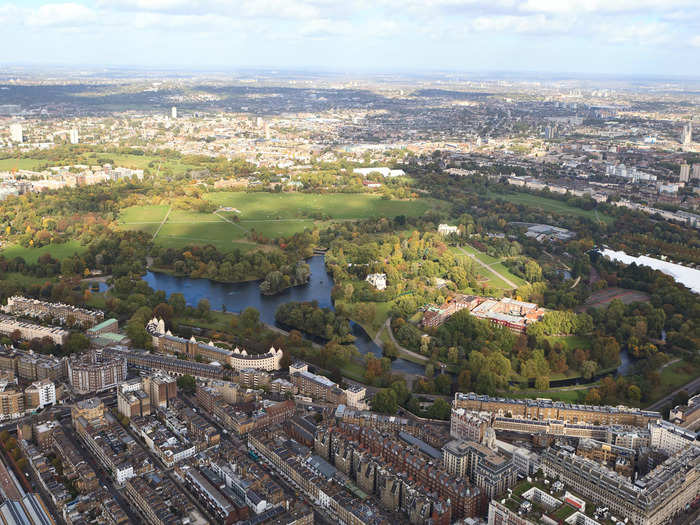 The mansion is located in one of London