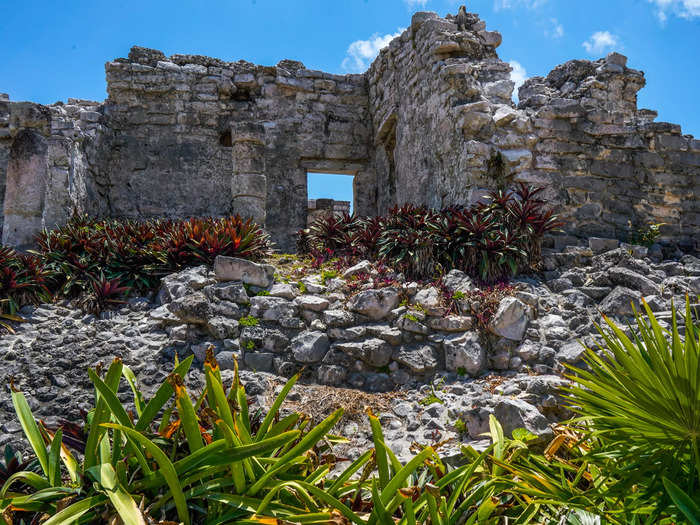 Inside, there were several preserved stone structures and temples from the 13th century.