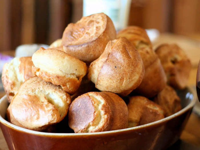 Yorkshire puddings pair well with a roast.