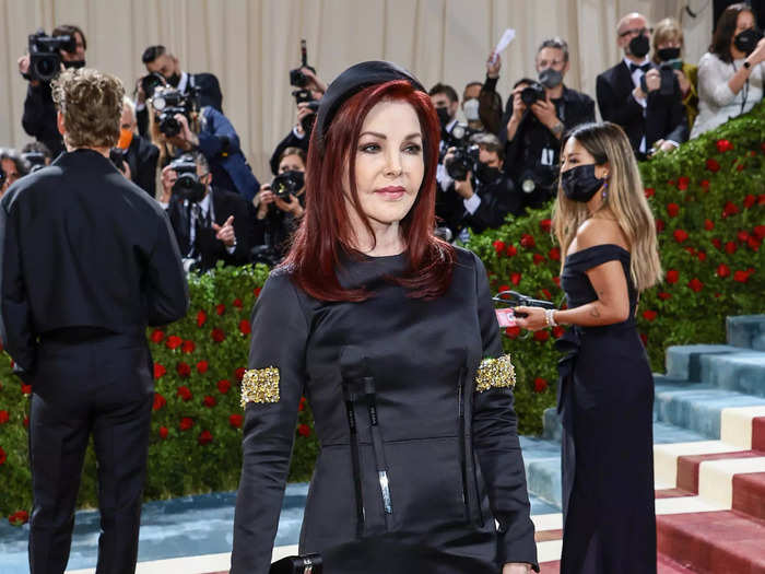 Priscilla Presley attends the 2022 Met Gala.