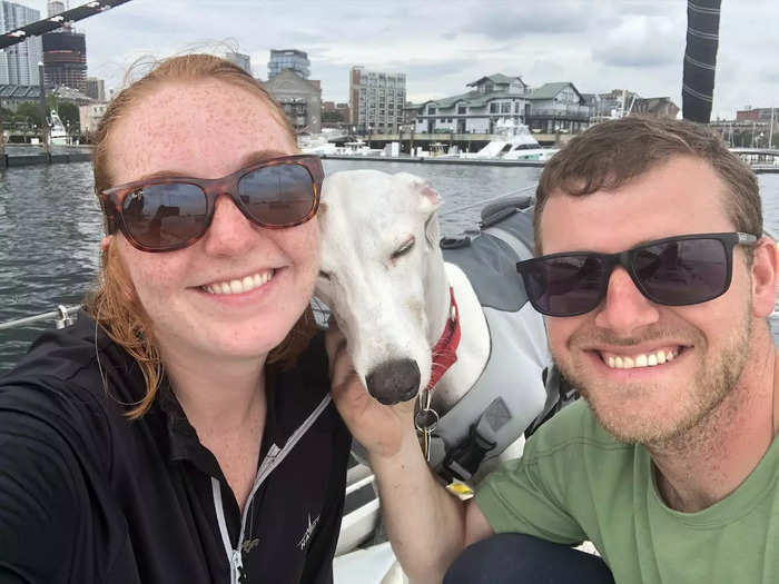 In May 2021, my partner, our dog, and I moved from a two-bedroom home onto a 42-foot sailboat.