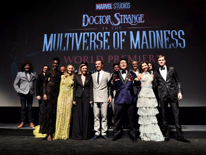 The cast and creatives gathered on stage at the Dolby Theatre to pose together and present the film.