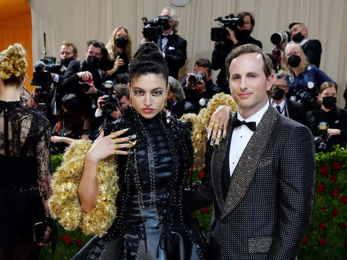 Model Isabelle Boemeke brought the drama to the red carpet, while her boyfriend, Joe Gebbia, brought the sparkle.