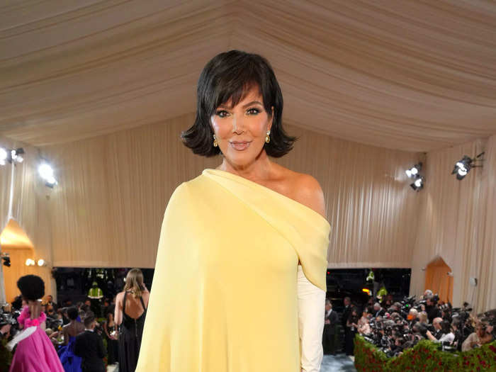 Kris Jenner channeled former first lady Jackie Kennedy with a 1960s look, which was the wrong century for the Met Gala theme.