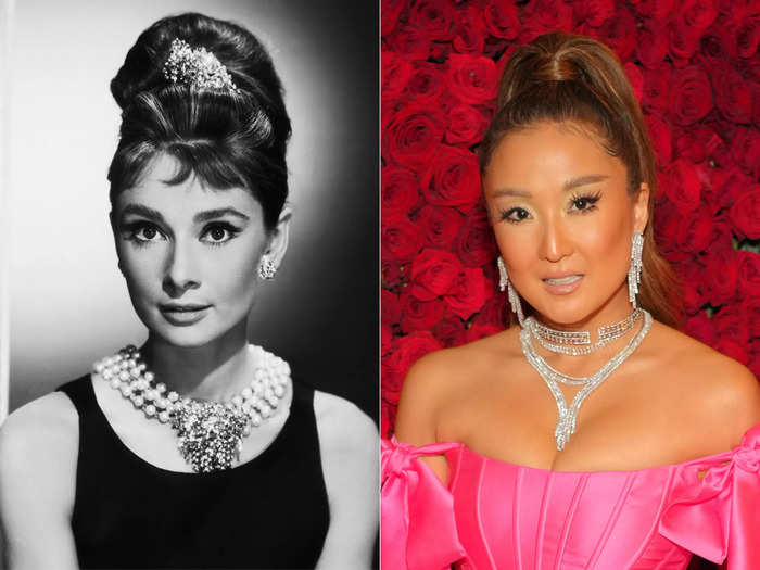 "Emily in Paris" star Ashley Park said the Mimi So jewelry she wore with her Prabal Gurung ensemble was inspired by Audrey Hepburn.