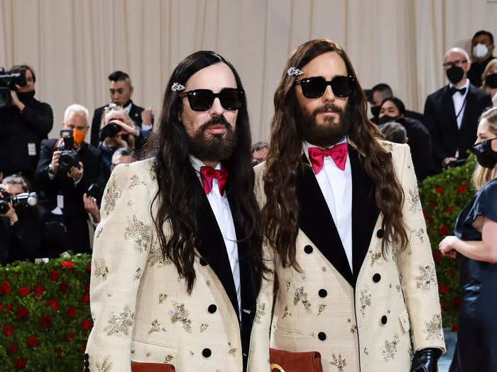 Jared Leto and Alessandro Michele were twinning to mimic mid-19th-century photography effects.
