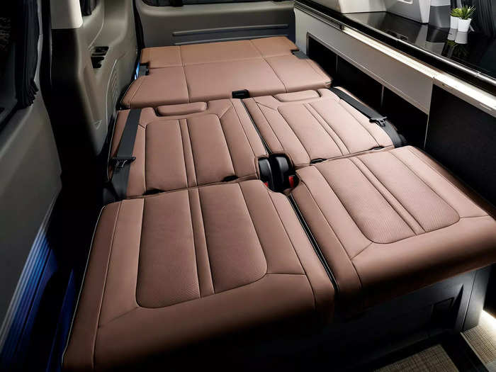 Like its larger sibling, this iteration relies on the pop-top and rear seats to sleep four people.