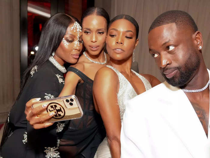 Naomi Campbell, Kerry Washington, and Gabrielle Union took a selfie together — though they seemingly forgot to include Union