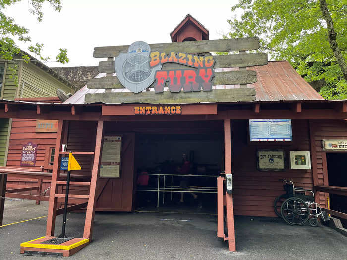 I always start my Dollywood day with a ride on Blazing Fury.