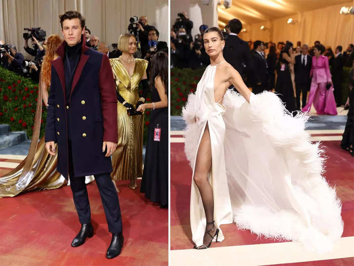 Mendes attended the Met Gala with Hailey Bieber in 2018.